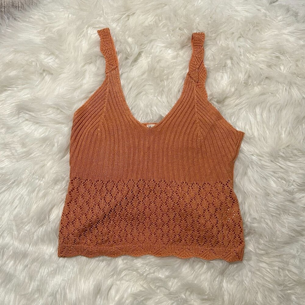 DEREK HEART Womans Light Orange Tank Top SIZE S